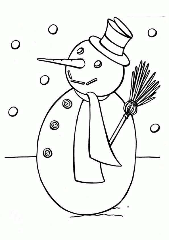 Bałwany kolorowanki